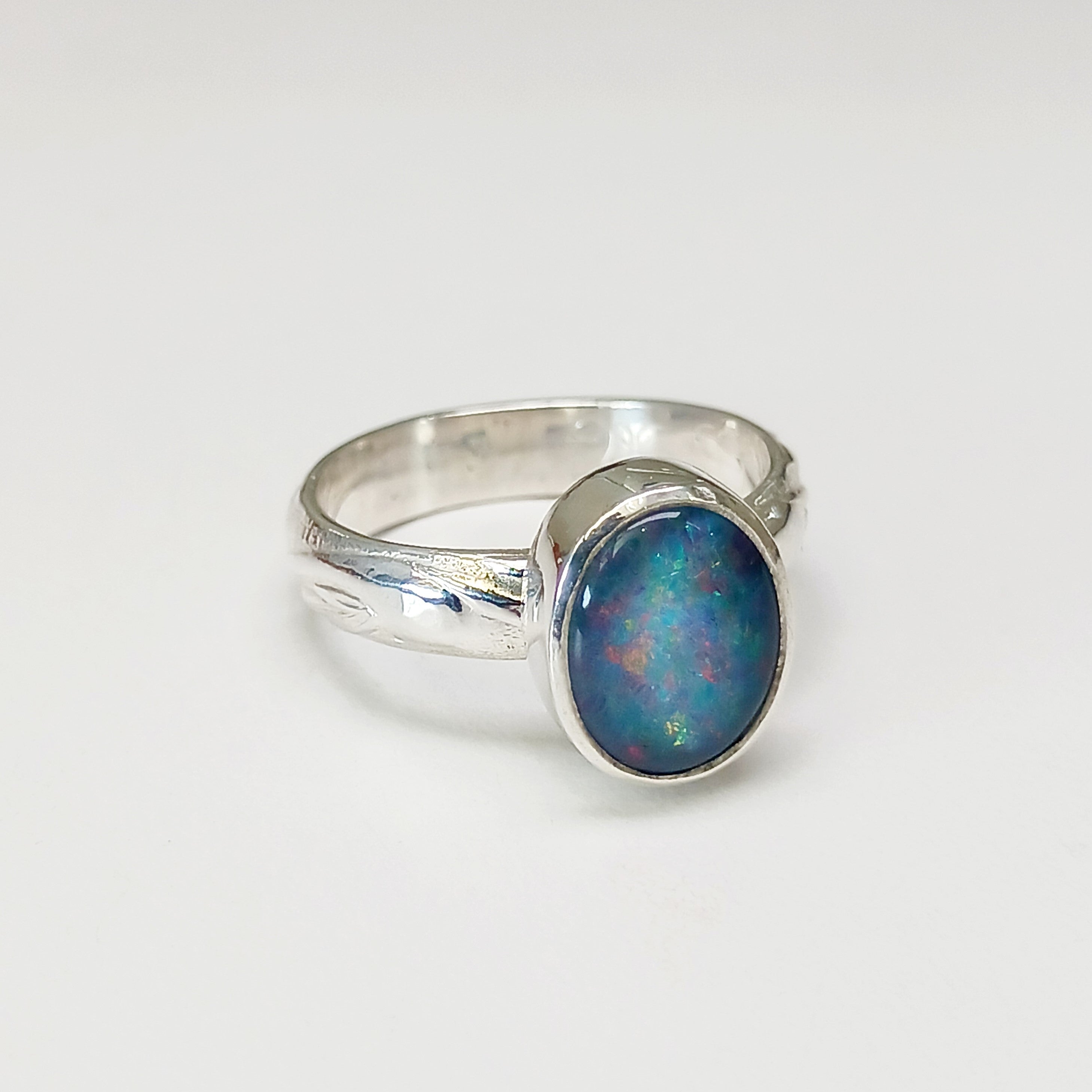 Opal deals triplet ring